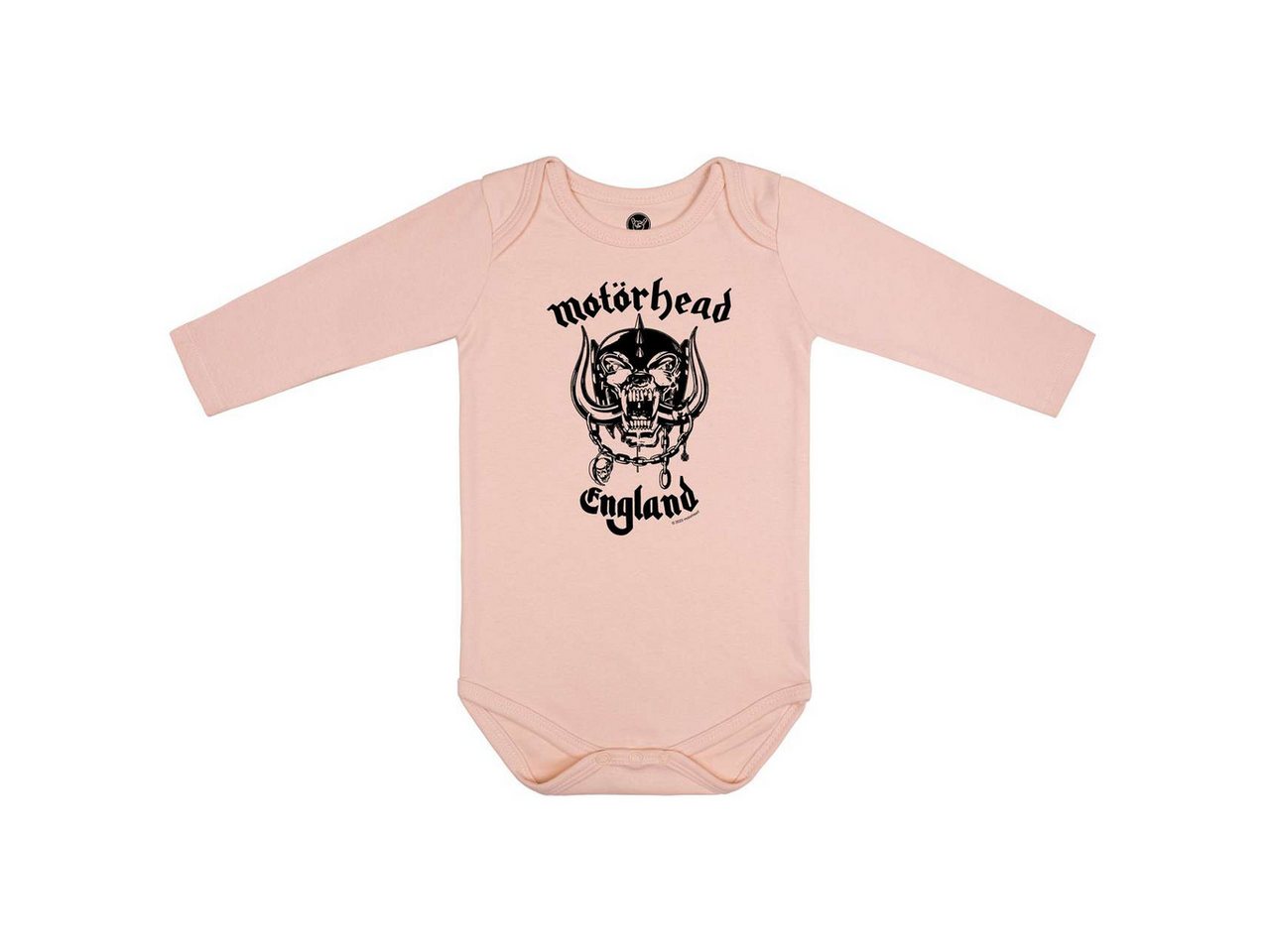 Metal Kids Langarmbody mit Motörhead (England: Stencil) Aufdruck für Babys (0–24 M) von Metal Kids