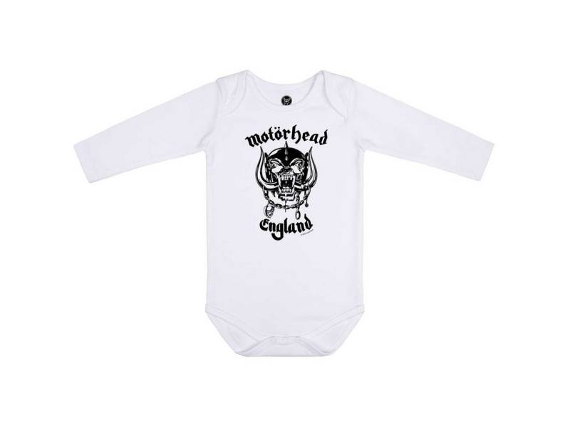 Metal Kids Langarmbody mit Motörhead (England: Stencil) Aufdruck für Babys (0–24 M) von Metal Kids