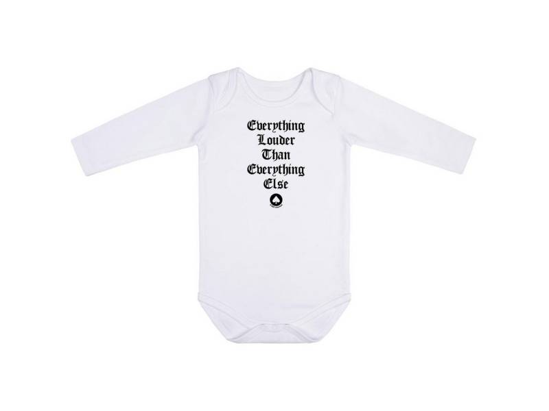 Metal Kids Langarmbody mit Motörhead (Everything Louder) Aufdruck für Babys (0–24 M) von Metal Kids