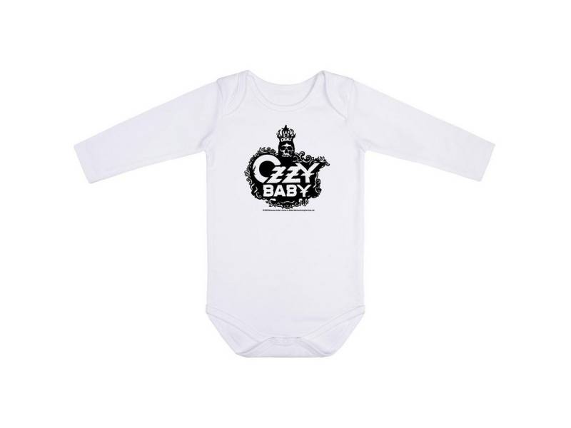 Metal Kids Langarmbody mit Ozzy Osbourne (Ozzy Baby) Aufdruck für Babys (0–24 M) von Metal Kids