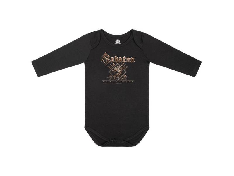 Metal Kids Langarmbody mit Sabaton (New Legend) Aufdruck für Babys (0–24 M) von Metal Kids