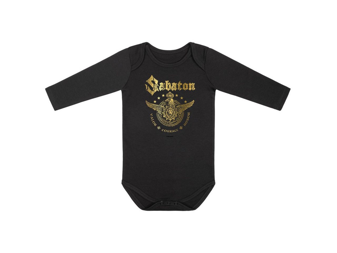 Metal Kids Langarmbody mit Sabaton (Wings of Glory) Aufdruck für Babys (0–24 M) von Metal Kids