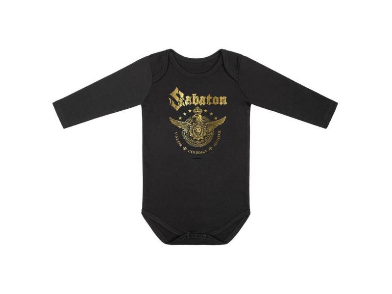 Metal Kids Langarmbody mit Sabaton (Wings of Glory) Aufdruck für Babys (0–24 M) von Metal Kids