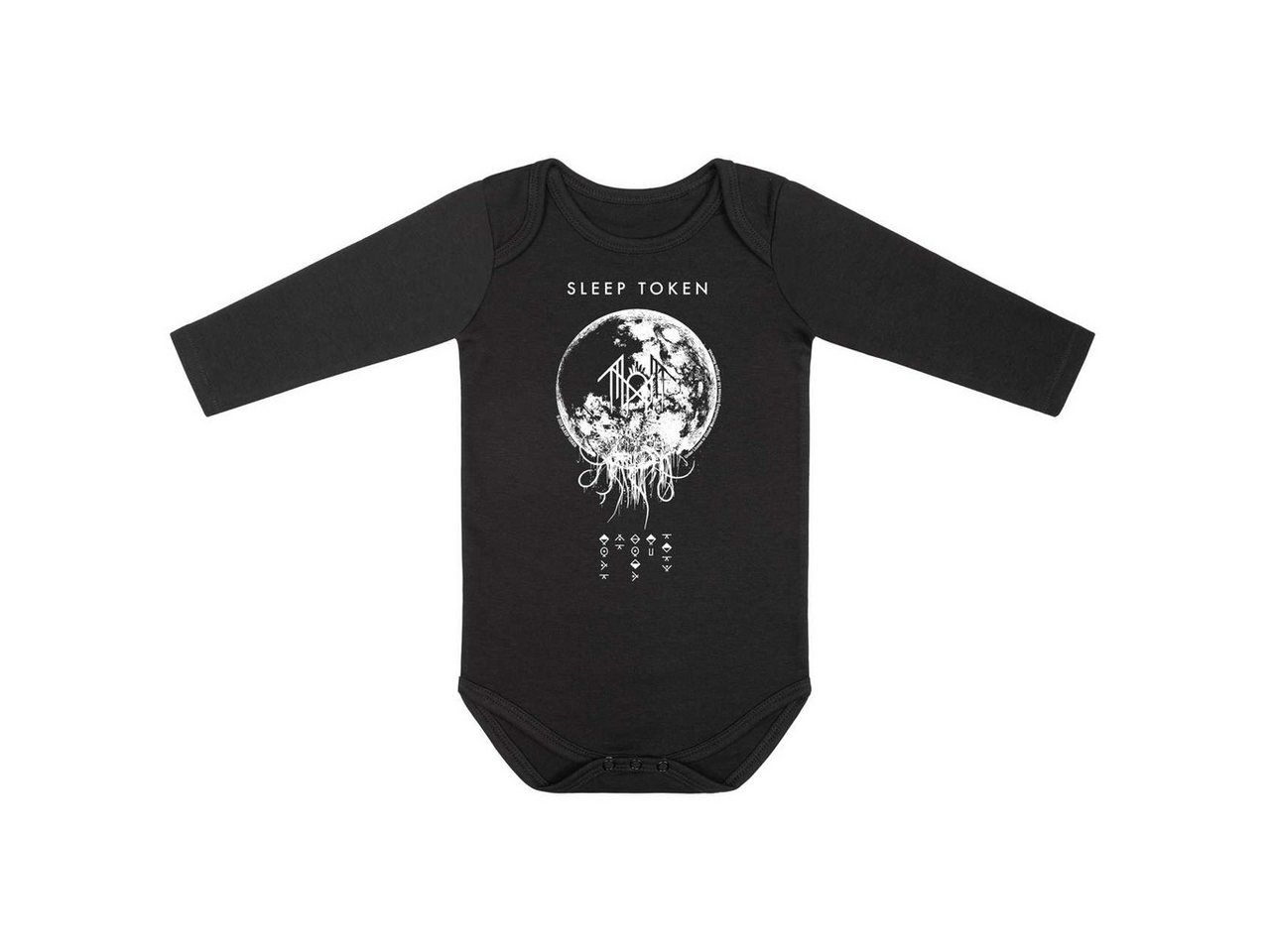 Metal Kids Langarmbody mit Sleep Token (Back to Eden) Aufdruck für Babys (0–24 M) von Metal Kids
