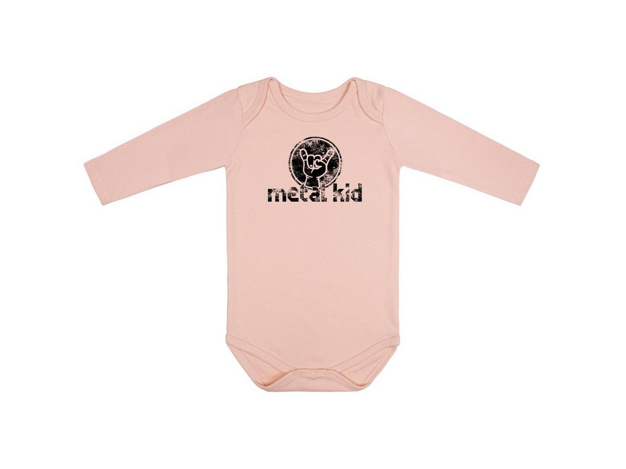 Metal Kids Langarmbody mit metal kid (Vintage) Aufdruck für Babys (0–24 M) von Metal Kids