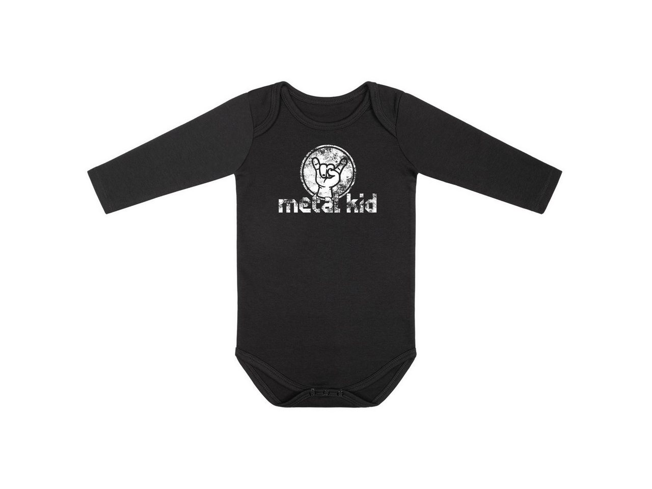 Metal Kids Langarmbody mit metal kid (Vintage) Aufdruck für Babys (0–24 M) von Metal Kids