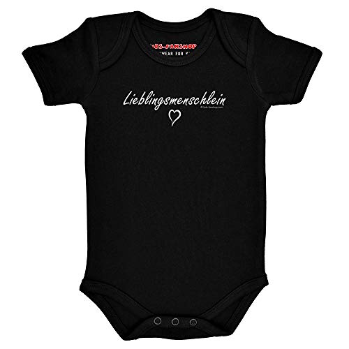 Metal Kids Lieblingsmenschlein - Baby Body, schwarz, Größe 68/74 (6-12 Monate), 100% Fun von Metal Kids
