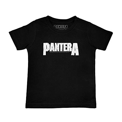 Metal Kids Pantera (Logo) - Kinder T-Shirt, schwarz, Größe 92 (2-3 Jahre), offizielles Band-Merch von Metal Kids