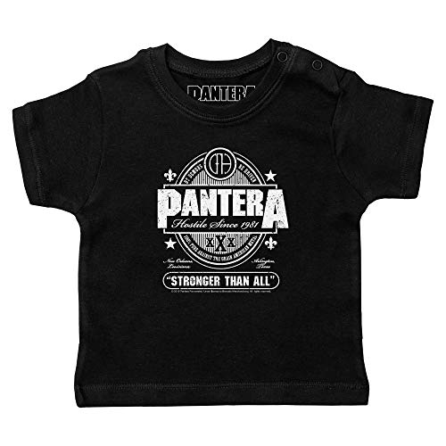 Metal Kids Pantera (Stronger Than All) - Baby T-Shirt, schwarz, Größe 56/62 (0-6 Monate), offizielles Band-Merch von Metal Kids