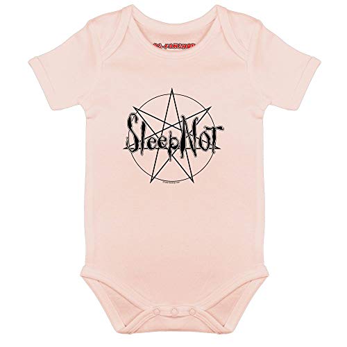 Metal Kids Sleepnot - Baby Body, Hellrosa, Größe 68/74 (6-12 Monate), 100% Statement von Metal Kids