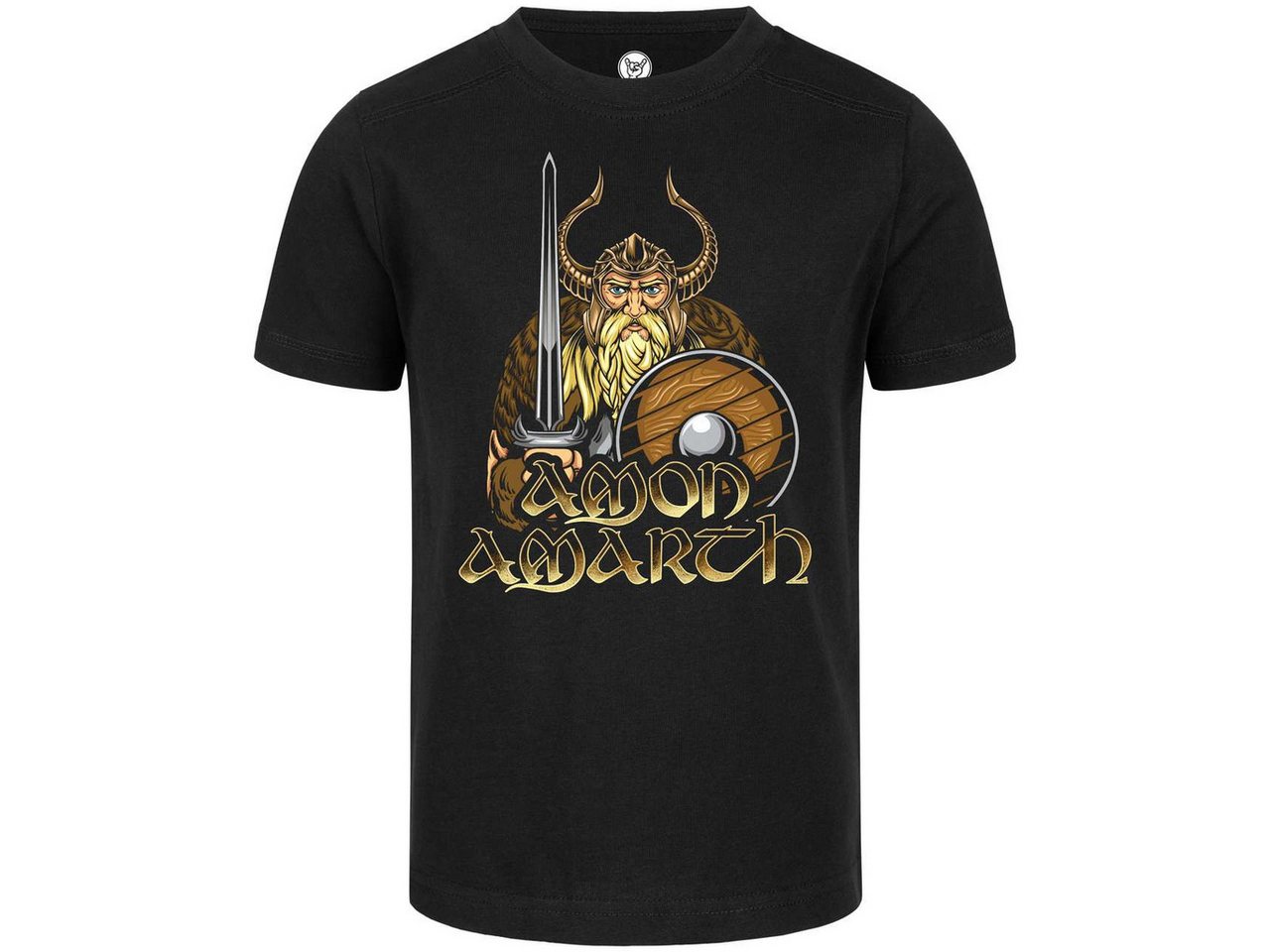 Metal Kids T-Shirt mit Amon Amarth (Viking) Aufdruck für Kinder (2–14 J) von Metal Kids