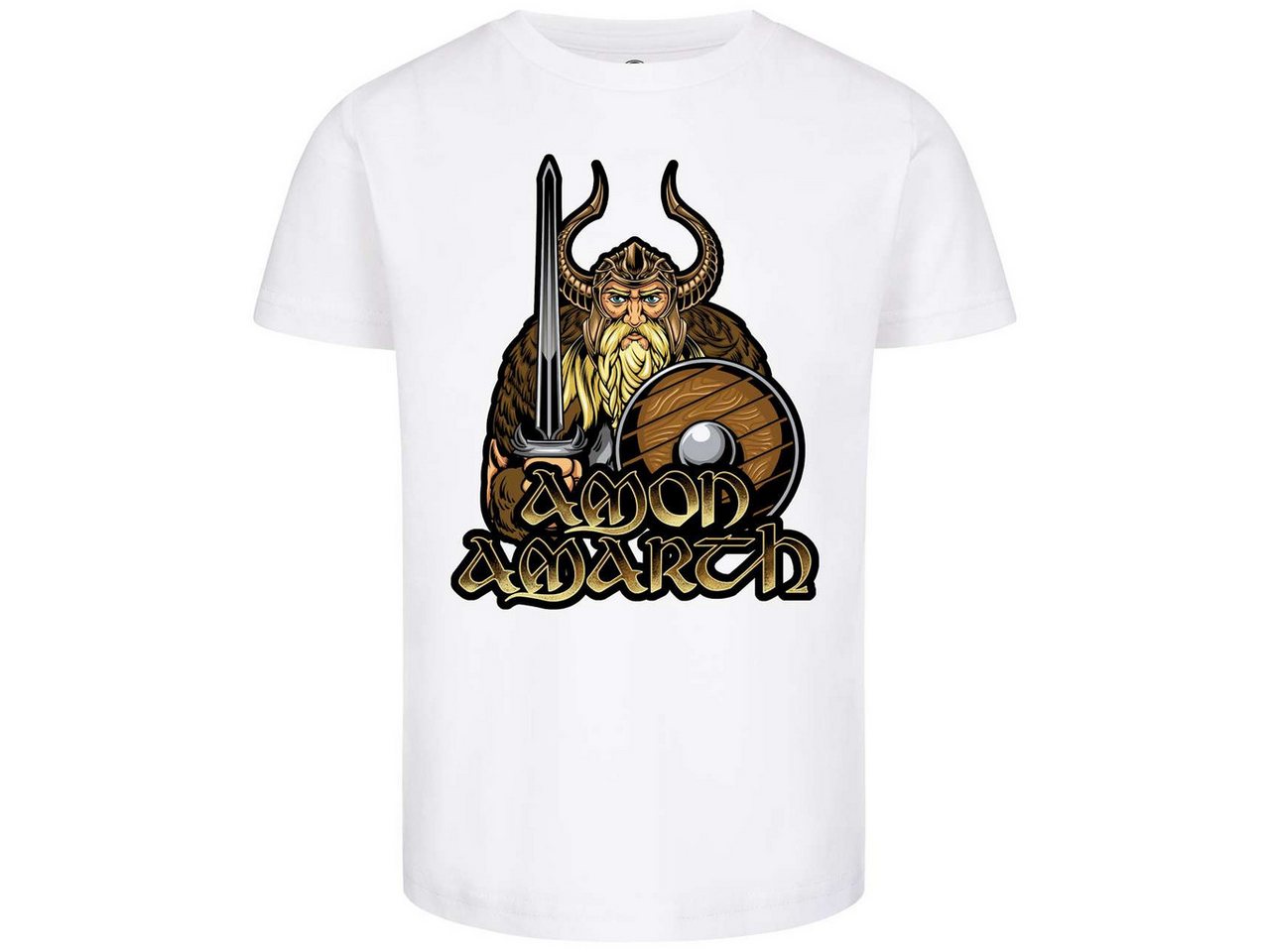 Metal Kids T-Shirt mit Amon Amarth (Viking) Aufdruck für Kinder (2–14 J) von Metal Kids