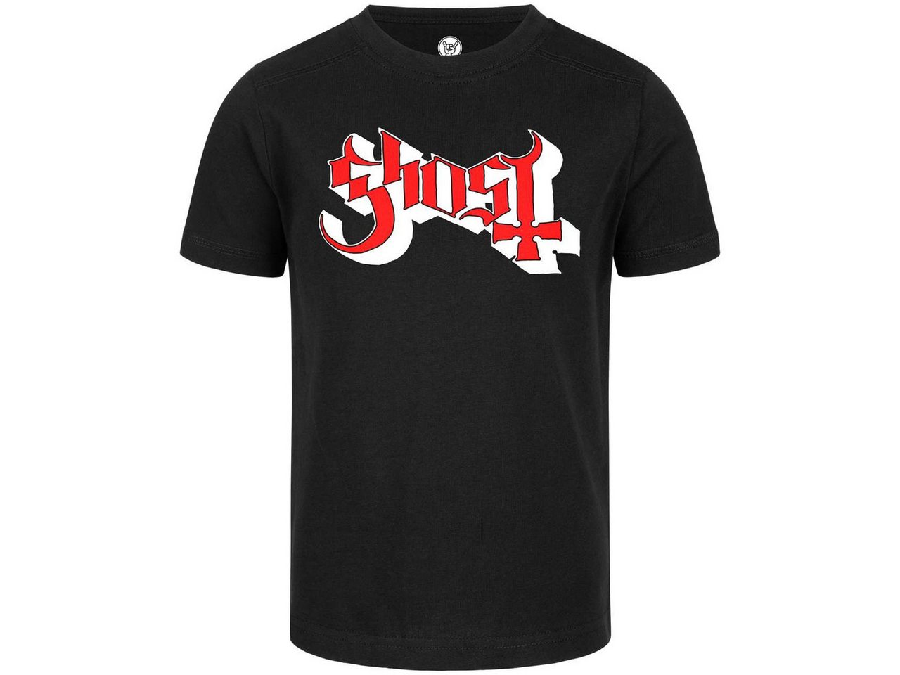 Metal Kids T-Shirt mit Ghost (Logo) Aufdruck für Kinder (2–14 J) von Metal Kids