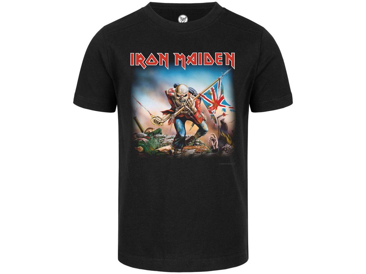 Metal Kids T-Shirt mit Iron Maiden (Trooper) Aufdruck für Kinder (2–14 J) von Metal Kids
