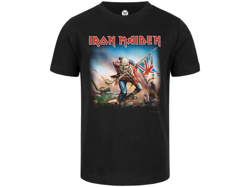 Metal Kids T-Shirt mit Iron Maiden (Trooper) Aufdruck für Kinder (2–14 J) von Metal Kids