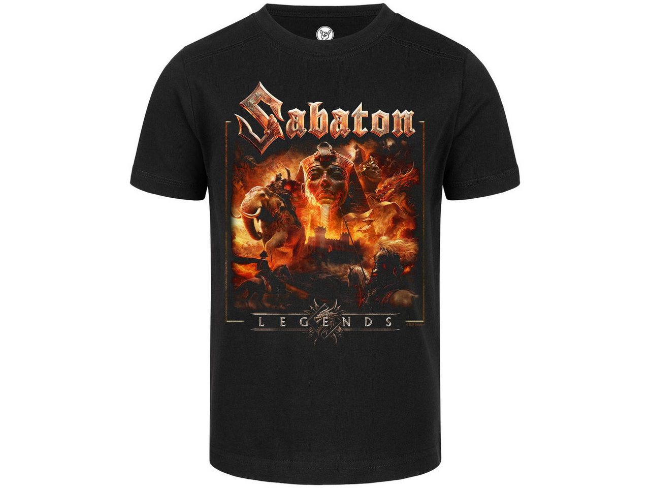 Metal Kids T-Shirt mit Sabaton (Legends) Aufdruck für Kinder (2–14 J) von Metal Kids