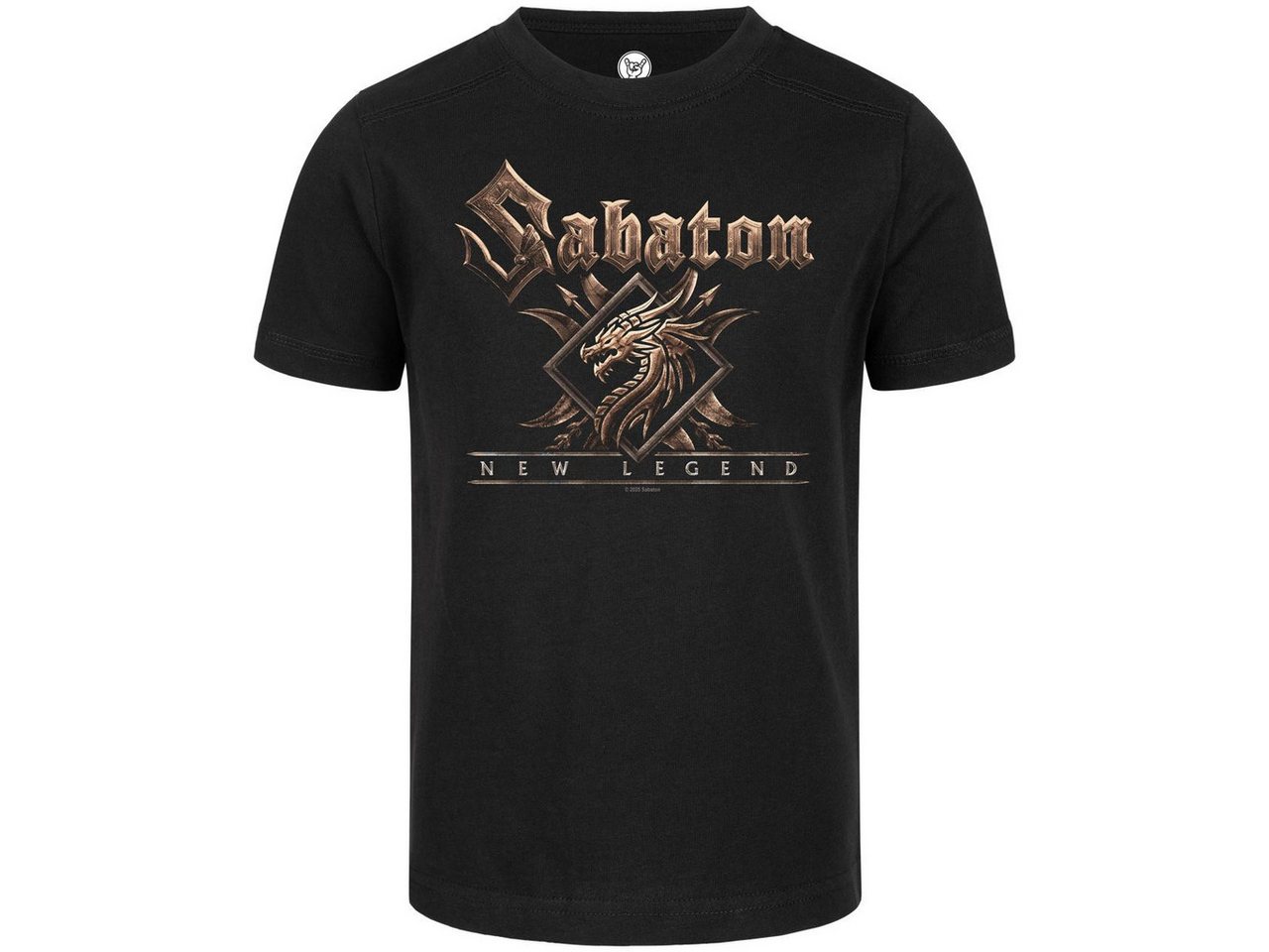 Metal Kids T-Shirt mit Sabaton (New Legend) Aufdruck für Kinder (2–14 J) von Metal Kids