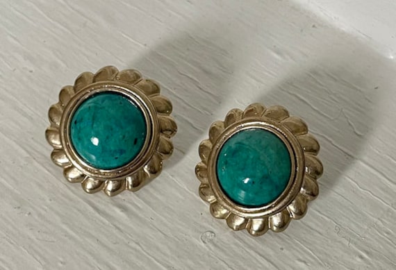 Vintage Silber Und Türkis Sonne Ohrringe Vintage Silber Und Türkis Sonne Ohrringe von MetalHeadVintage