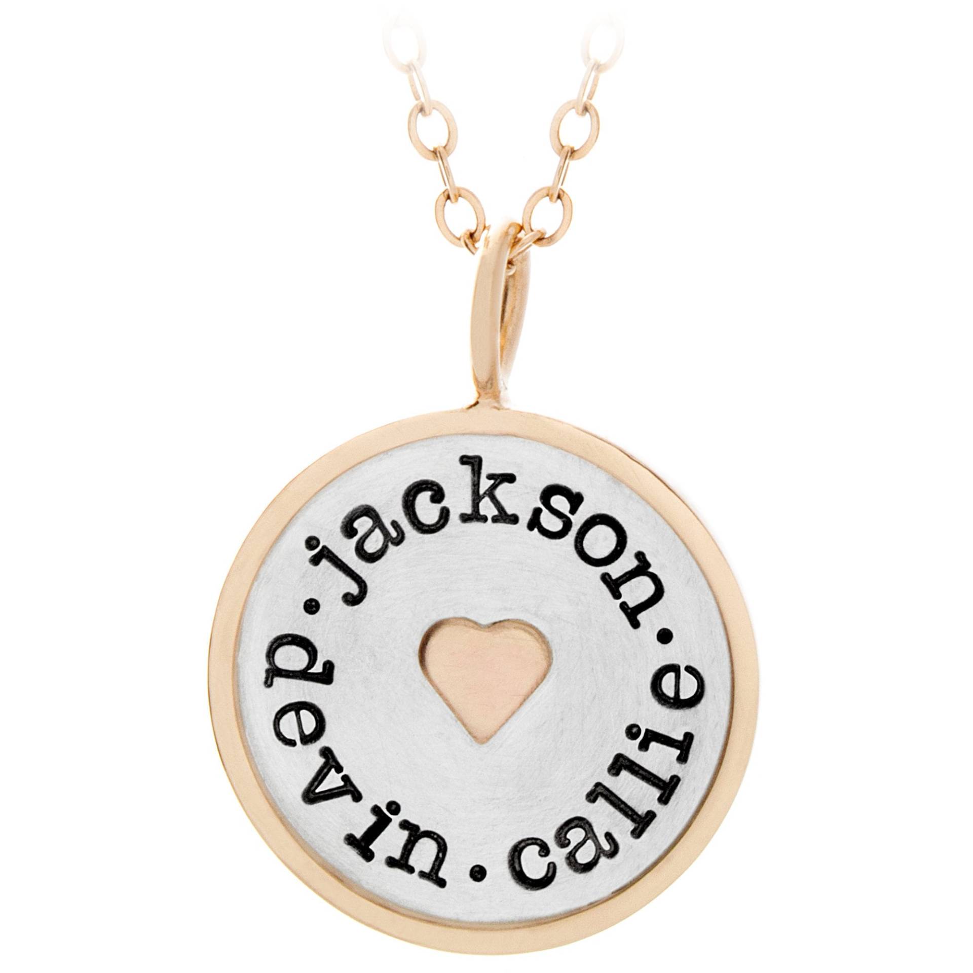 Kinder Namen Halskette - Silber & Gold Name Schmuck Adoption Geschenk Individueller Personalisierter von MetalPressions