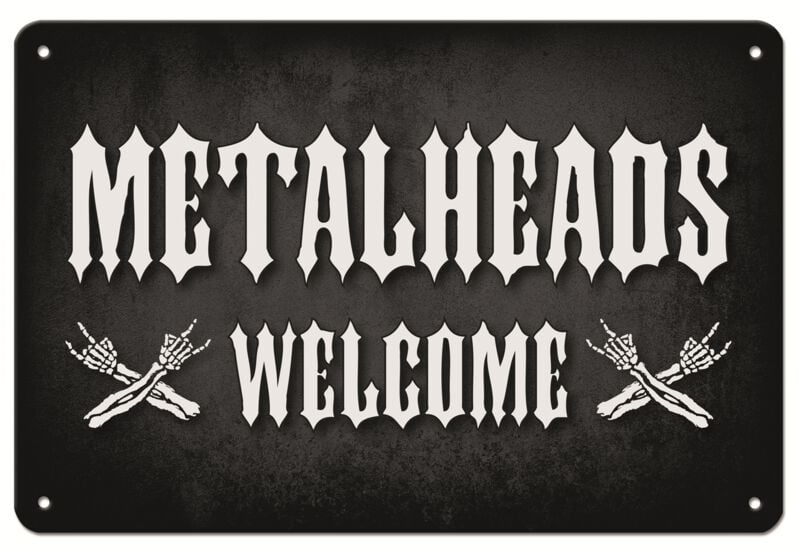 Metalheads Welcome Blechschilder multicolor Metalheads Welcome Blechschilder multicolor von Metalheads Welcome