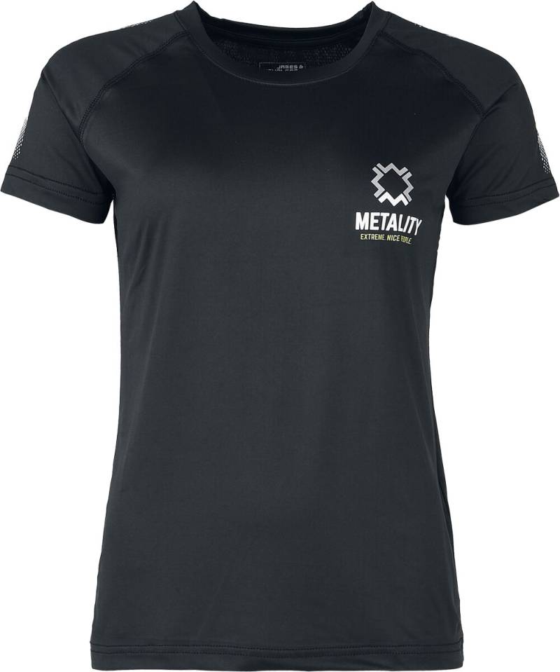 Metality Damen Sports-T T-Shirt schwarz in L von Metality