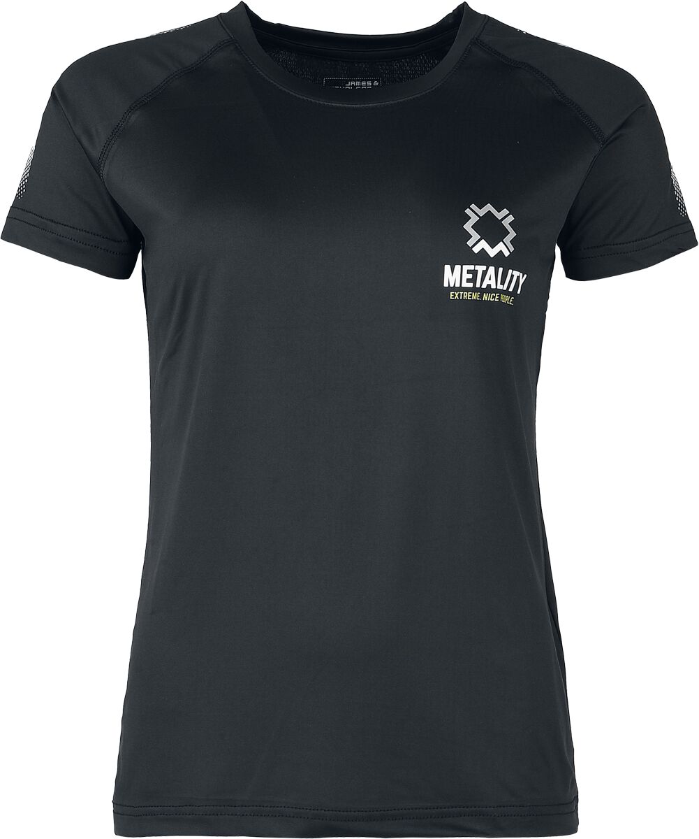 Metality T-Shirt - Damen Sports-T - S bis XXL - für Damen - Größe XXL - schwarz  - Lizenziertes Merchandise! von Metality