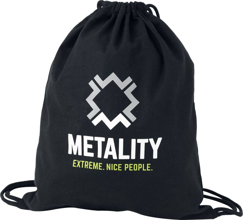 Metality Turnbeutel - Sportbeutel - schwarz  - Lizenziertes Merchandise! von Metality