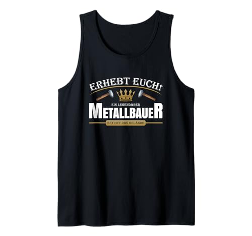 Herren Ausbildung Metallbauer Gesellenprüfung Gadgets Metallbau Tank Top von Metallbauer Gesellenprüfung & Metallbau Ausbildung