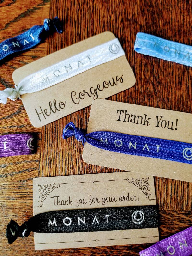 Danksagungskarten Mit Bindebändern - Set- Monat Inspiriert von MetallicMarketing