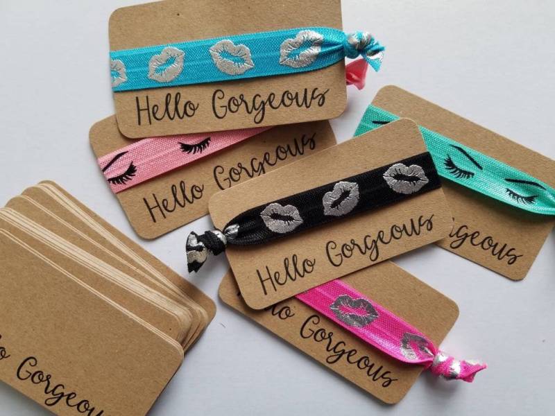 Hello Gorgeous Karten Mit Krawatten - Lippen Und Wimpern von MetallicMarketing