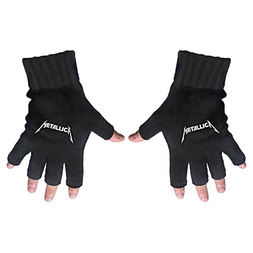 Band Monkey Metallica Unisex Fingerlose Handschuhe Logo, mehrfarbig, One size von Metallica