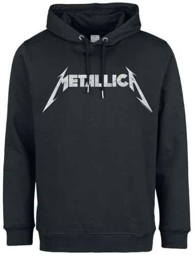 Metallica Amplified Collection - White Logo Männer Kapuzenpullover schwarz L von Metallica