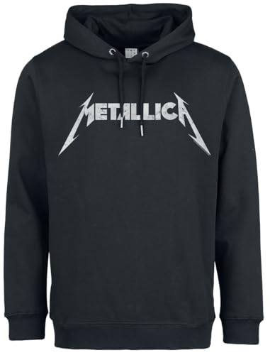 Metallica Amplified Collection - White Logo Männer Kapuzenpullover schwarz XXL von Metallica