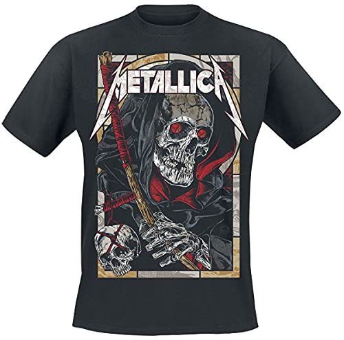 Metallica Death Reaper Männer T-Shirt schwarz 4XL 100% Baumwolle Band-Merch, Bands von Metallica