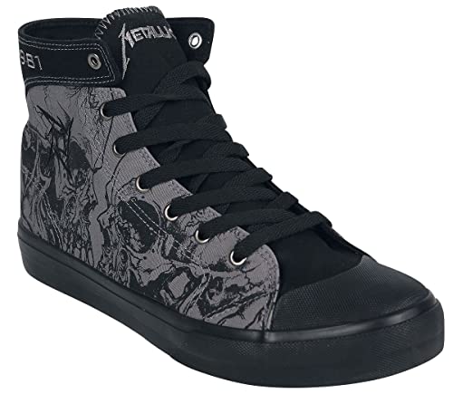 Metallica EMP Signature Collection Unisex Sneaker high grau/schwarz EU40 Textil Band-Merch, Bands von Metallica