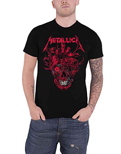 Metallica Heart Skull Männer T-Shirt schwarz S 100% Baumwolle Band-Merch, Bands, Totenköpfe von Metallica