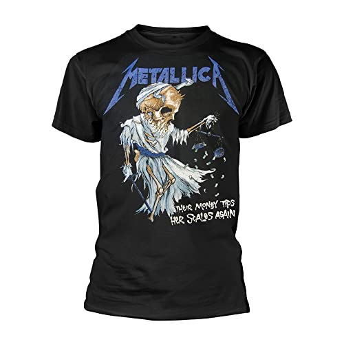 Metallica Tip Scales Männer T-Shirt schwarz L 100% Baumwolle Band-Merch, Bands von Metallica