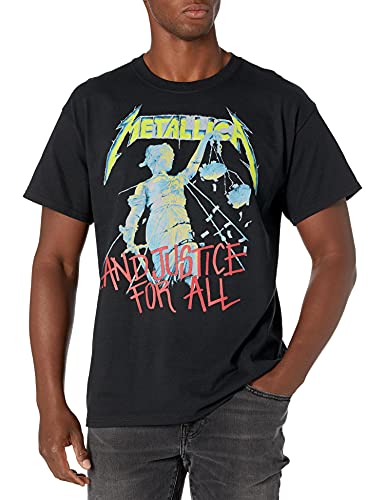 Metallica Herren Gerechtigkeit T-Shirt, schwarz, XL von Metallica