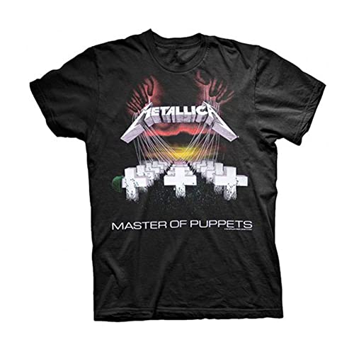 Metallica Herren Master of Puppets_Men_bl_ts:2XL T-Shirt, Schwarz (Black Black), XX-Large von Metallica