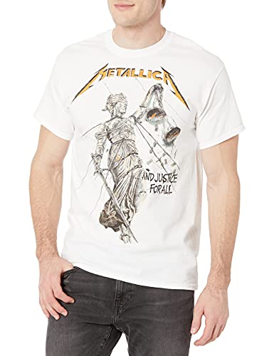 Metallica Herren Mt-50040120-lg T-Shirt, Weiß, Groß von Metallica