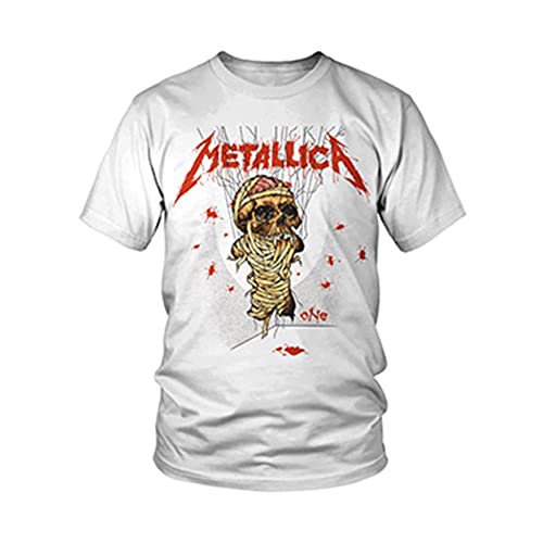 Metallica One Landmine Männer T-Shirt weiß S 100% Baumwolle Band-Merch, Bands, Totenköpfe von Metallica