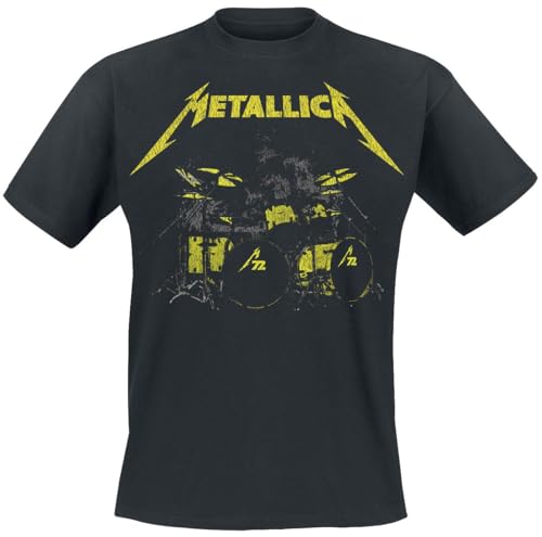 Metallica Lars M71 Kit Männer T-Shirt schwarz L 100% Baumwolle Band-Merch, Bands von Metallica