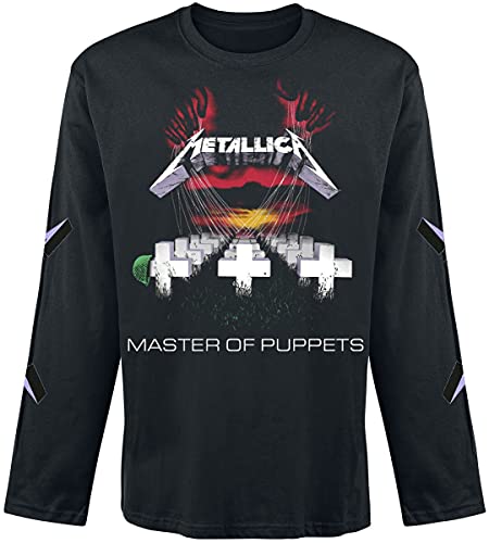 Metallica Master of Puppets Männer Langarmshirt schwarz L 100% Baumwolle Band-Merch, Bands von Metallica