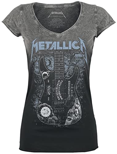 Metallica Ouija Guitar Frauen T-Shirt schwarz/grau XL 100% Baumwolle Band-Merch, Bands von Metallica