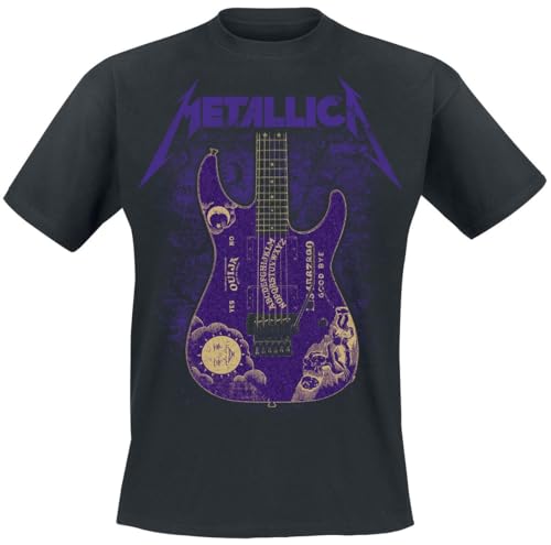 Metallica Ouija Purple Männer T-Shirt schwarz L 100% Baumwolle Band-Merch, Bands von Metallica