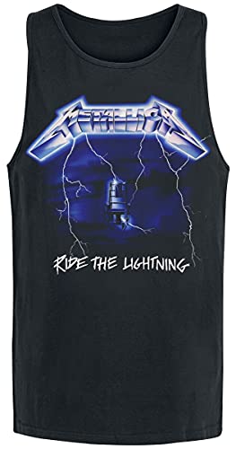 Metallica Ride The Lightning Männer Tank-Top schwarz 4XL 100% Baumwolle Band-Merch, Bands von Metallica