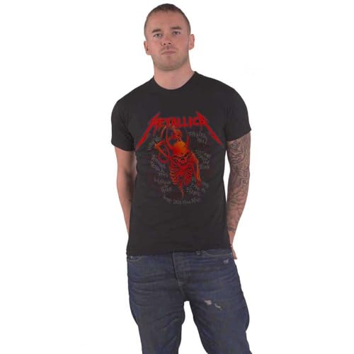 Metallica Skull Screaming Red 72 Seasons Männer T-Shirt schwarz M 100% Baumwolle Band-Merch, Bands von Metallica