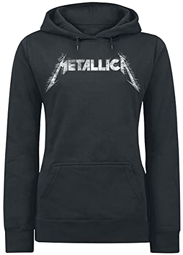 Metallica Spiked Frauen Kapuzenpullover schwarz S 80% Baumwolle, 20% Polyester Band-Merch, Bands von Metallica