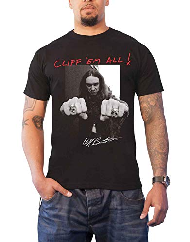 Metallica T Shirt Cliff Burton Fists Cliff em all Nue offiziell Herren von Metallica