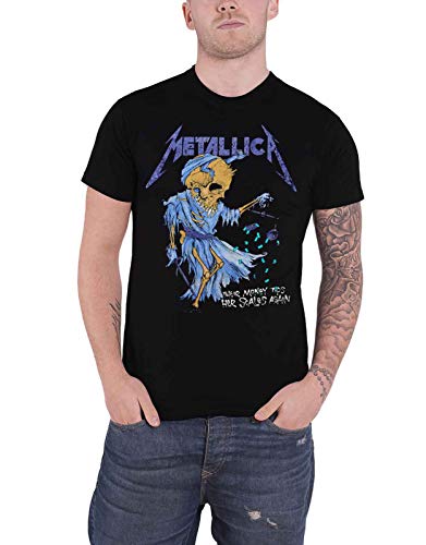 Metallica T Shirt Doris Band Logo Nue offiziell Herren Schwarz S von Metallica